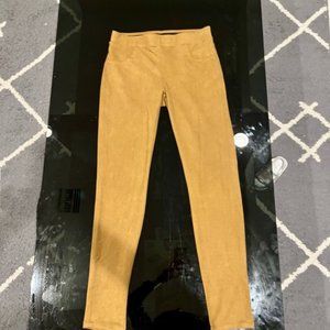 Suede Karen Kane Tan Straight Leg Skinny Leggings